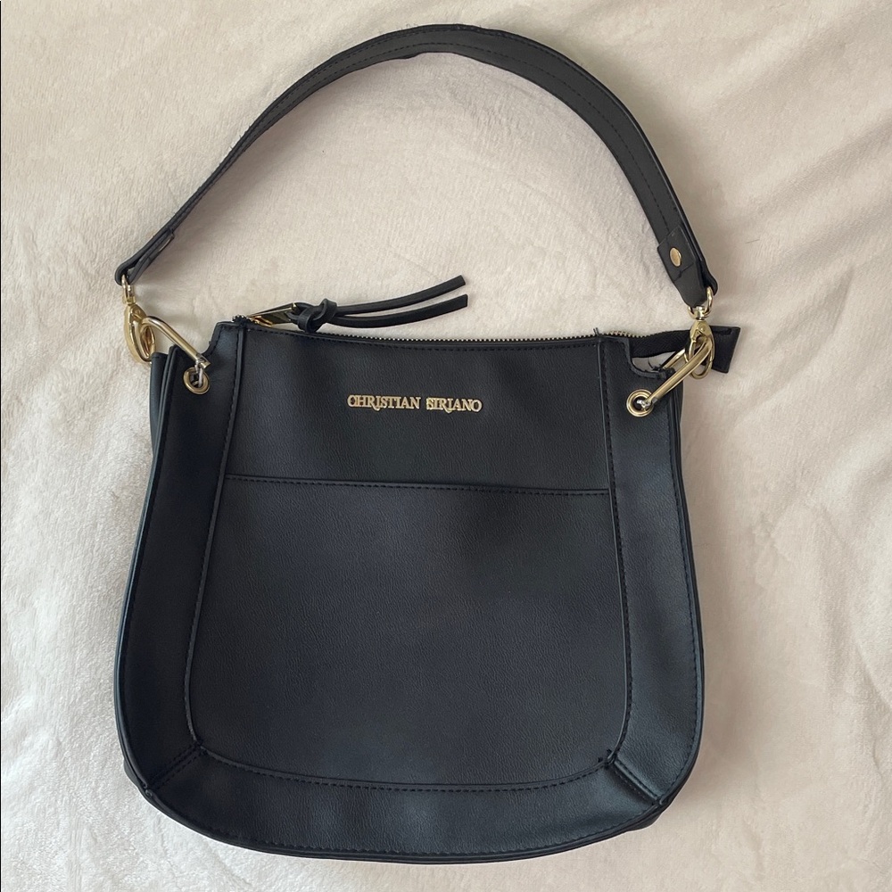 Christian Siriano Elegant Black Shoulder Bag